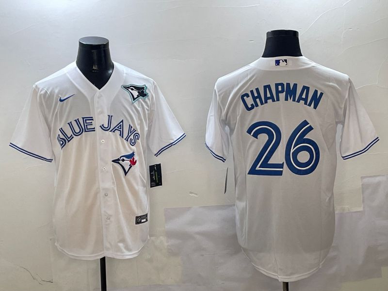 Men Toronto Blue Jays #26 Chapman White Game 2025 Nike MLB Jersey style 3